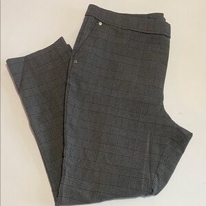 Anne Klein Gray Plaid Pants